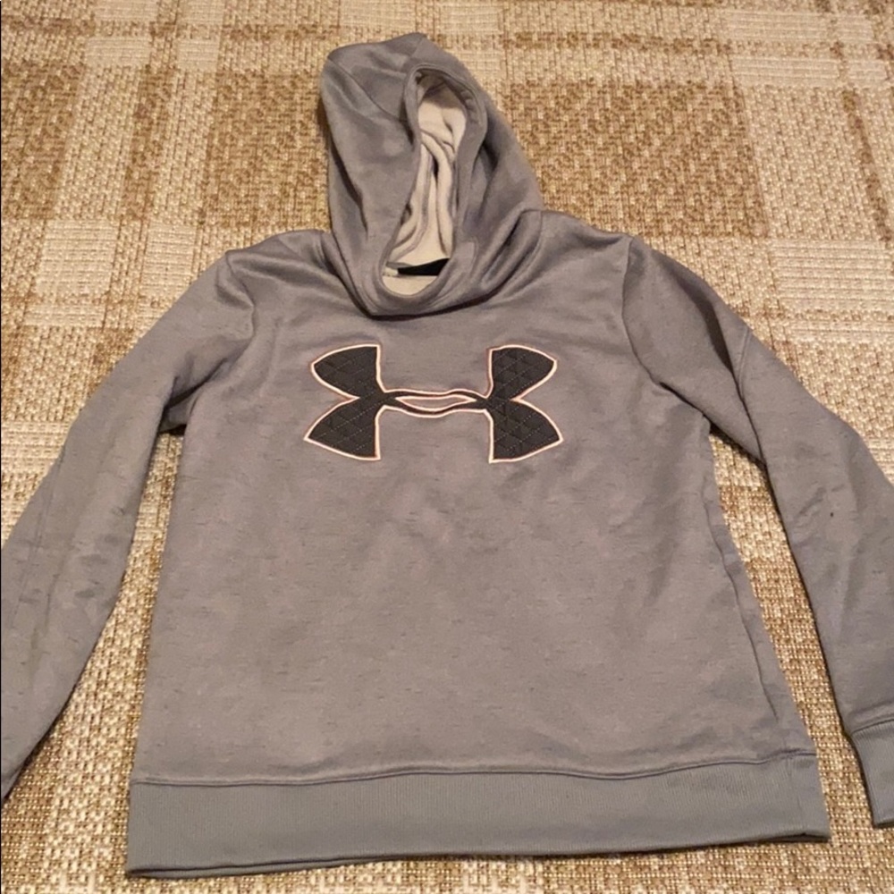 Woman’s grey under armour hoodie